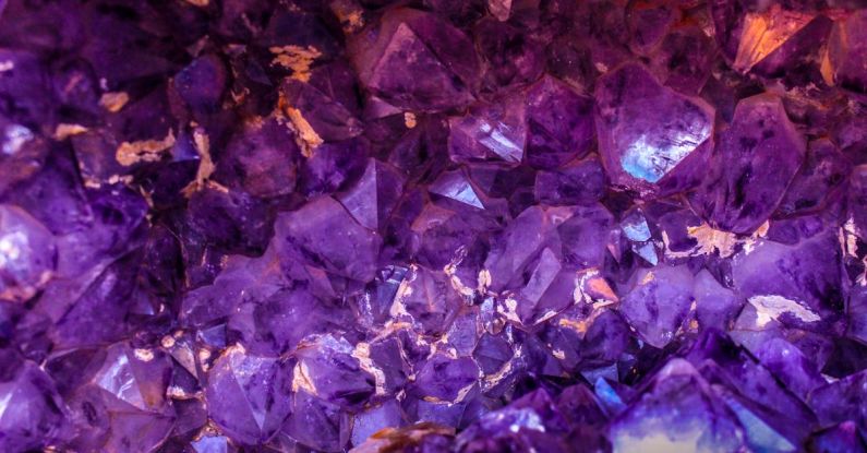 Gems - Closeup Photo of Purple Gemstones