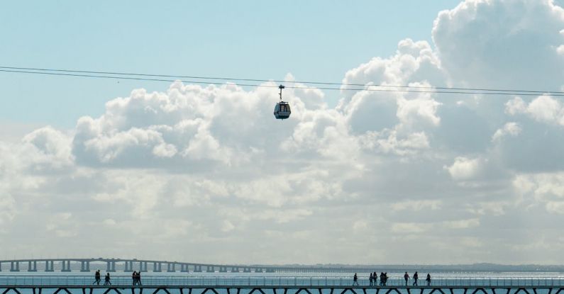 Transportation Options - A cable car over a body of water
