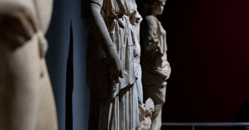 Art Exhibitions - a historical statue dating back to the Roman period
