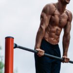 Outdoor Gyms - Man Exercising on a Outdoor Gym
